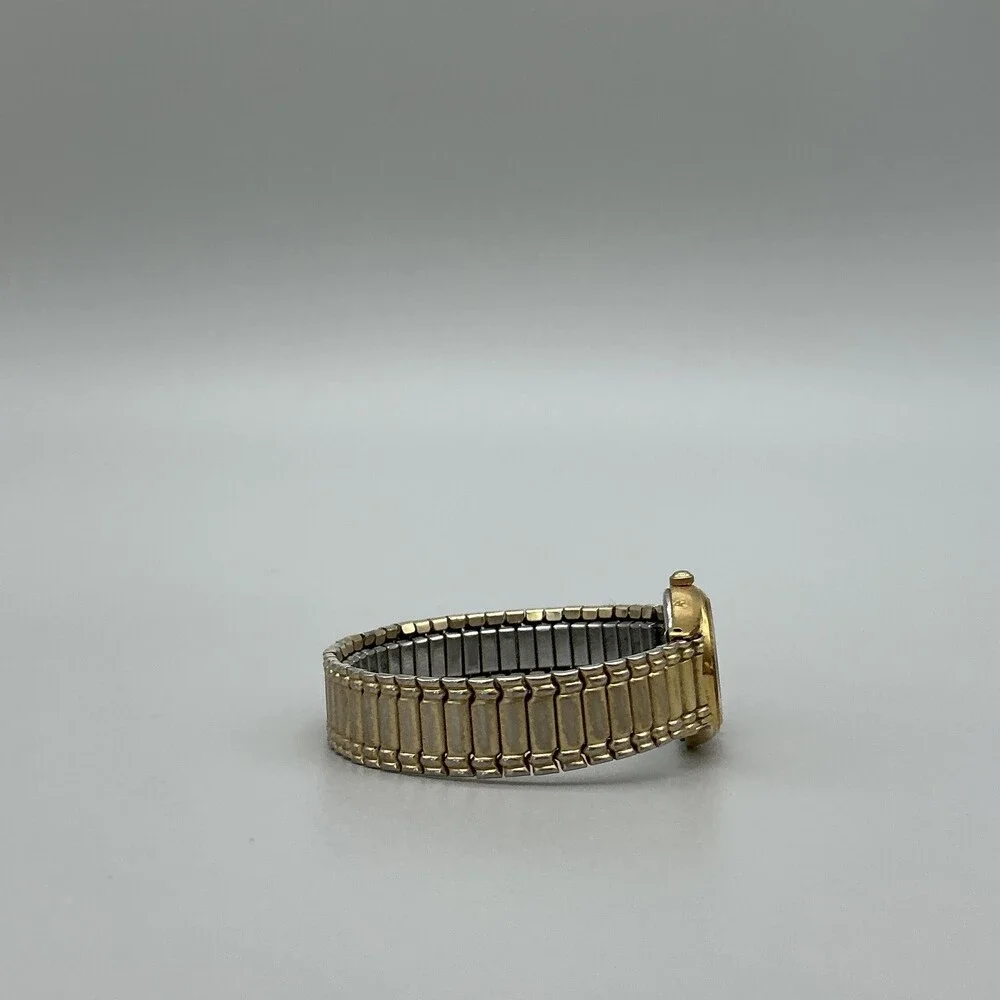 Vintage Seiko Womens Watch 20mm Gold Tone Stretch Bracelet 1N01-0E19 New Battery